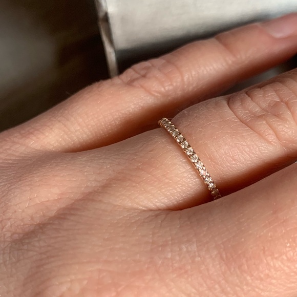 Rose Gold Diamond Band - Picture 9 of 10